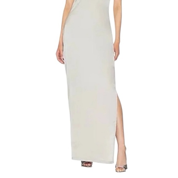 OW Collection SAGA Maxi Dress Halter Grey XL - Picture 4 of 9